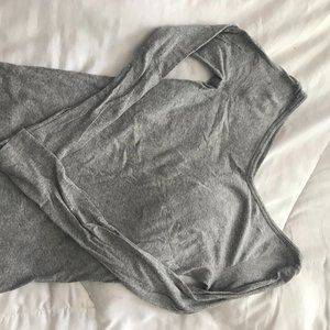 Everlane Ribbed Cotton V-Neck Shirt